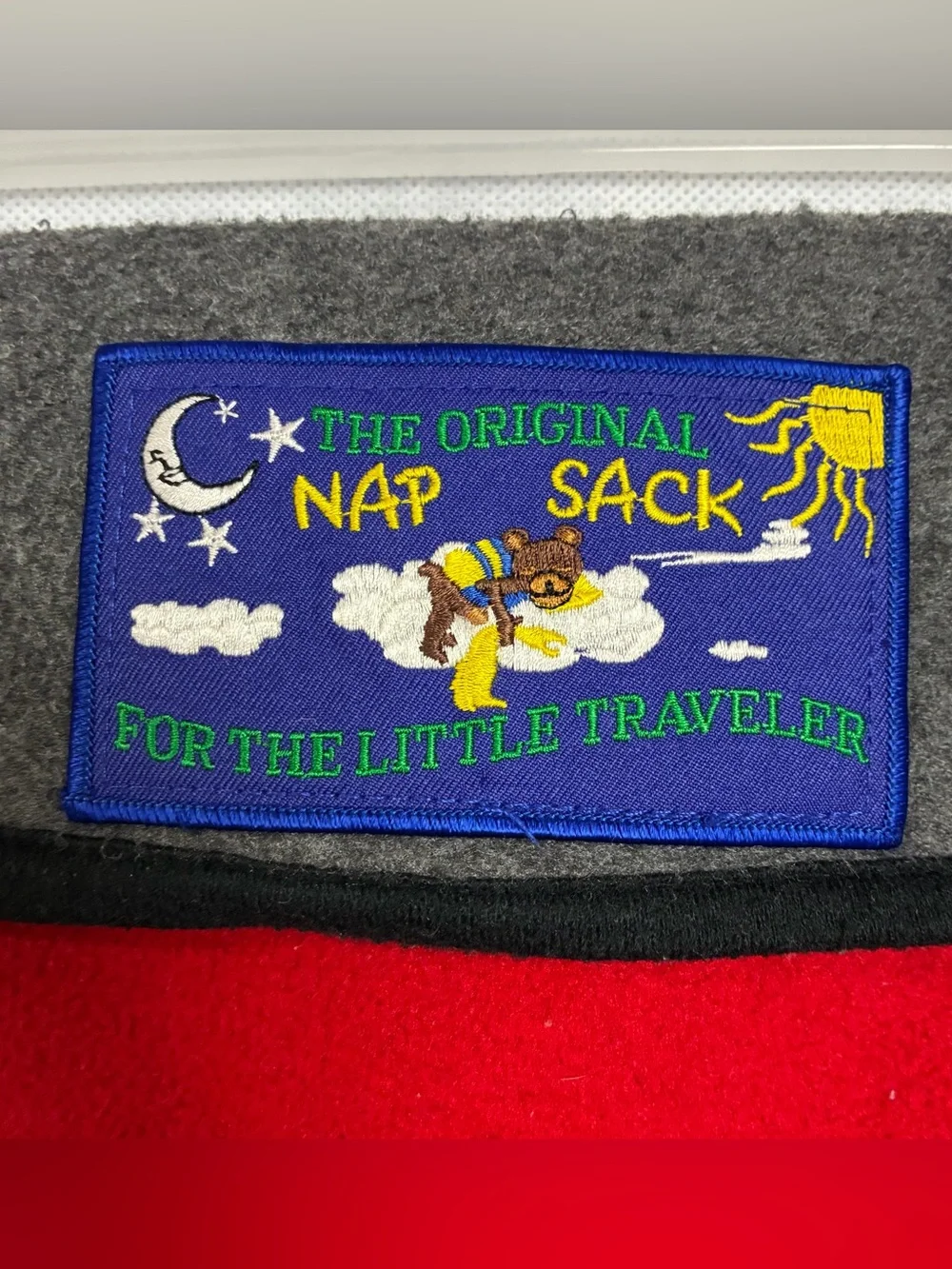 Y2K The Original Nap Sack for the Little Traveler Timberline Colorado Gray Flaw